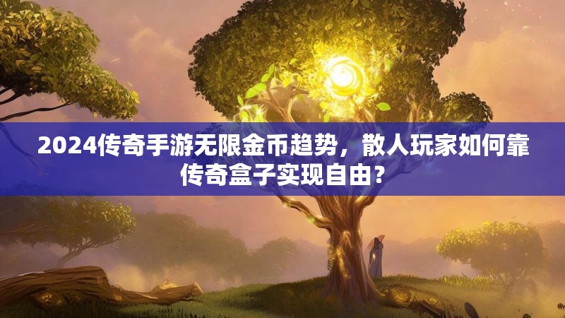 2024传奇手游无限金币趋势，散人玩家如何靠传奇盒子实现自由？