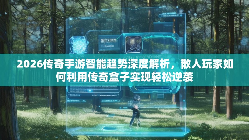 2026传奇手游智能趋势深度解析，散人玩家如何利用传奇盒子实现轻松逆袭