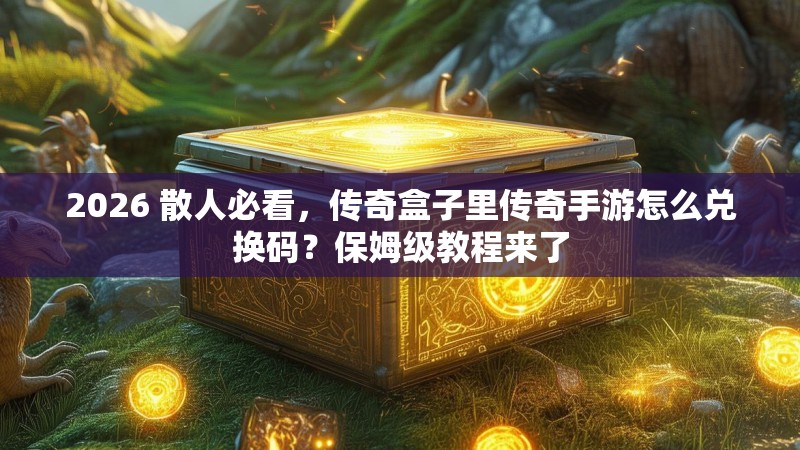 2026 散人必看，传奇盒子里传奇手游怎么兑换码？保姆级教程来了