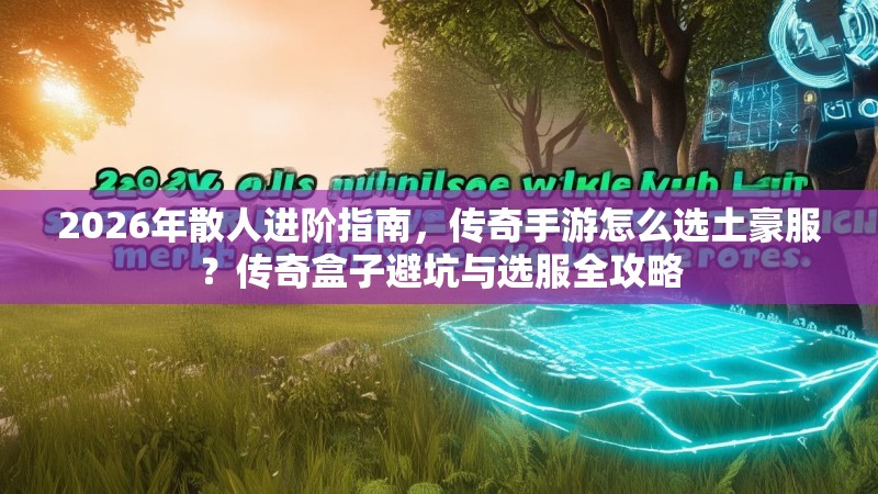 2026年散人进阶指南，传奇手游怎么选土豪服？传奇盒子避坑与选服全攻略
