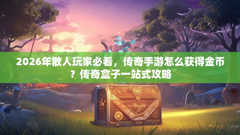 2026年散人玩家必看，传奇手游怎么获得金币？传奇盒子一站式攻略