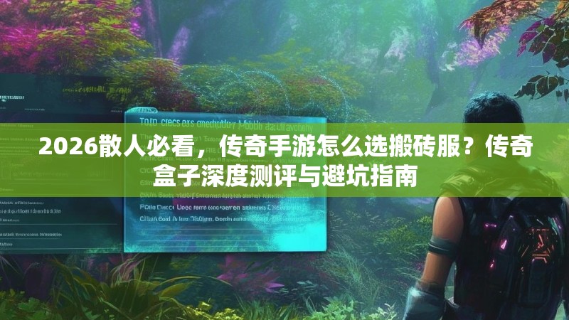 2026散人必看，传奇手游怎么选搬砖服？传奇盒子深度测评与避坑指南