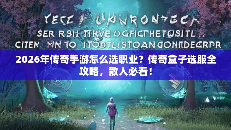 2026年传奇手游怎么选职业？传奇盒子选服全攻略，散人必看！