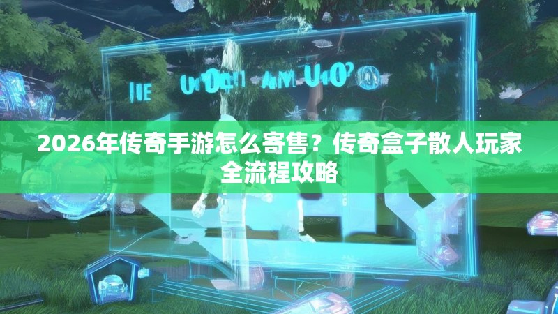 2026年传奇手游怎么寄售？传奇盒子散人玩家全流程攻略