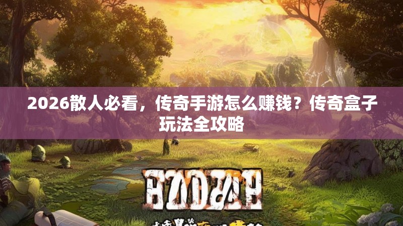 2026散人必看，传奇手游怎么赚钱？传奇盒子玩法全攻略