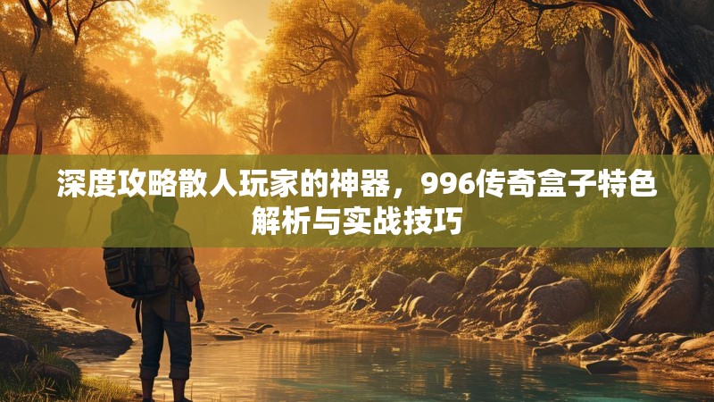 深度攻略散人玩家的神器，996传奇盒子特色解析与实战技巧