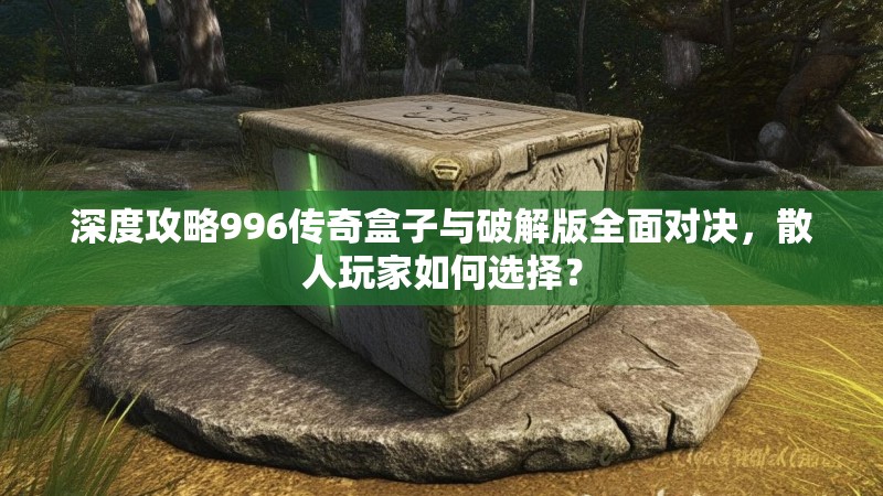 深度攻略996传奇盒子与破解版全面对决，散人玩家如何选择？
