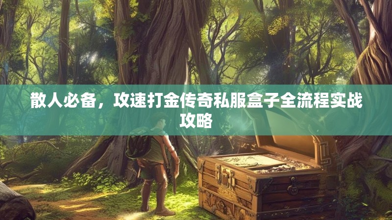 散人必备，攻速打金传奇私服盒子全流程实战攻略