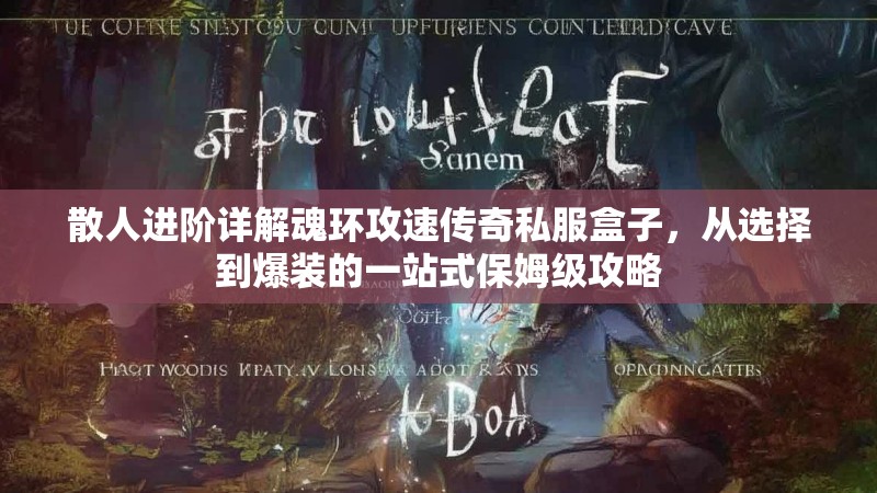 散人进阶详解魂环攻速传奇私服盒子，从选择到爆装的一站式保姆级攻略