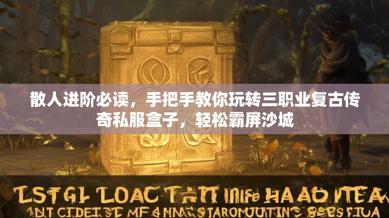 散人进阶必读，手把手教你玩转三职业复古传奇私服盒子，轻松霸屏沙城