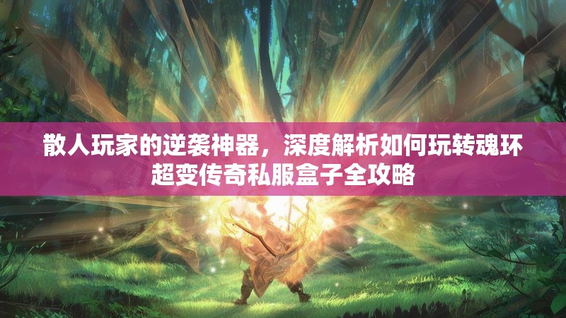 散人玩家的逆袭神器，深度解析如何玩转魂环超变传奇私服盒子全攻略