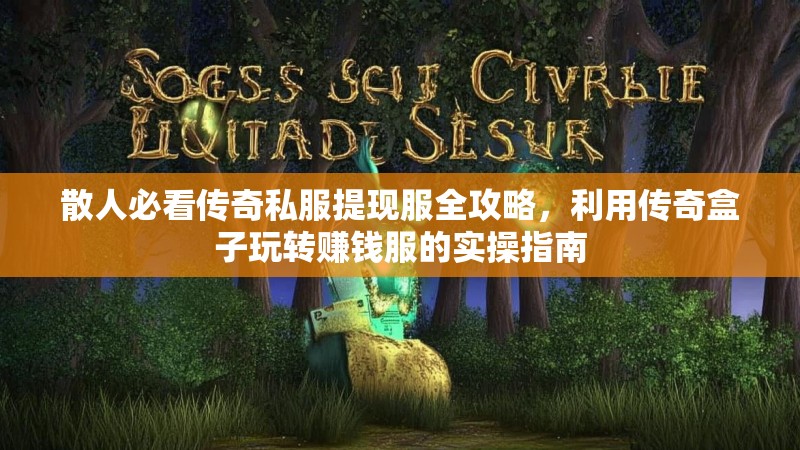 散人必看传奇私服提现服全攻略，利用传奇盒子玩转赚钱服的实操指南