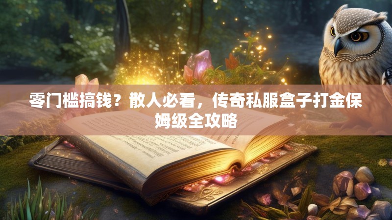 零门槛搞钱？散人必看，传奇私服盒子打金保姆级全攻略
