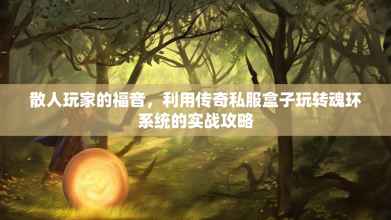 散人玩家的福音,利用传奇私服盒子玩转魂环系统的实战攻略 散人玩家的福音,利用传奇私服盒子玩转魂环系统的实战攻略
