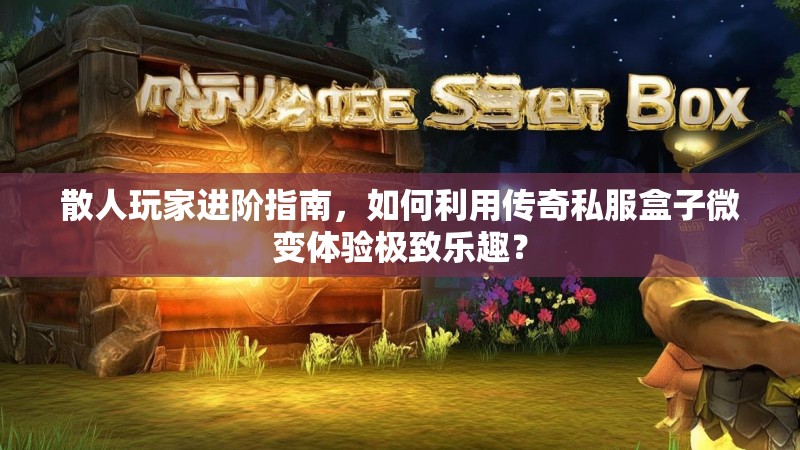 散人玩家进阶指南，如何利用传奇私服盒子微变体验极致乐趣？