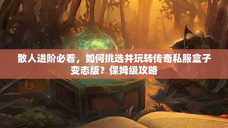 散人进阶必看，如何挑选并玩转传奇私服盒子变态版？保姆级攻略