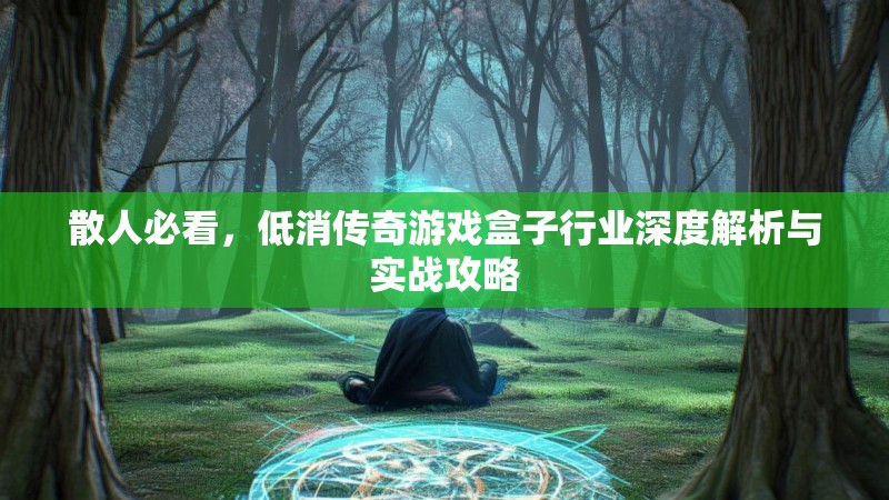 散人必看，低消传奇游戏盒子行业深度解析与实战攻略