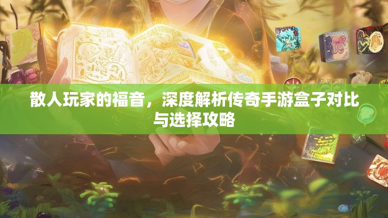 散人玩家的福音，深度解析传奇手游盒子对比与选择攻略