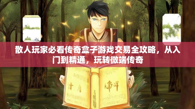 散人玩家必看传奇盒子游戏交易全攻略，从入门到精通，玩转微端传奇