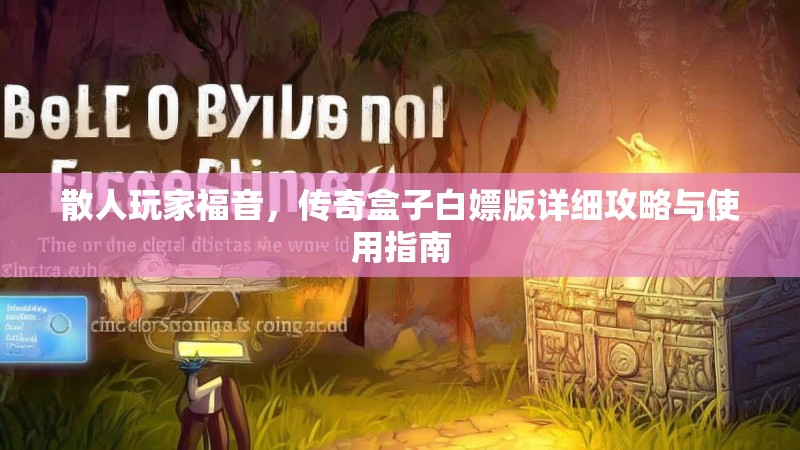 散人玩家福音，传奇盒子白嫖版详细攻略与使用指南